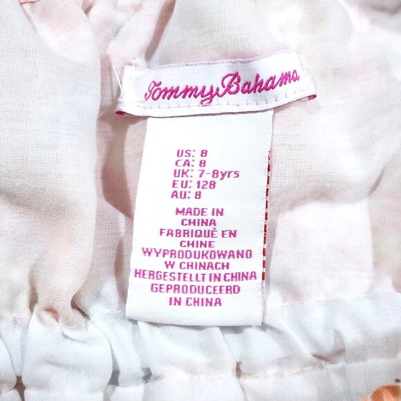 Tommy Bahama Pastel Floral Sundress Elastic Empire Waist Lined Ruffles - Picture 4 of 5